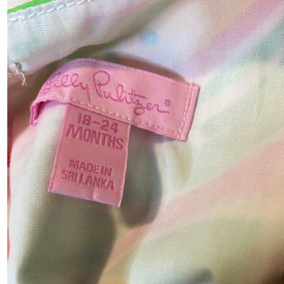 Lily Pulitzer 18/24 month baby girl Little Lily Classic Cotton dress bows Daisys - Picture 7 of 7